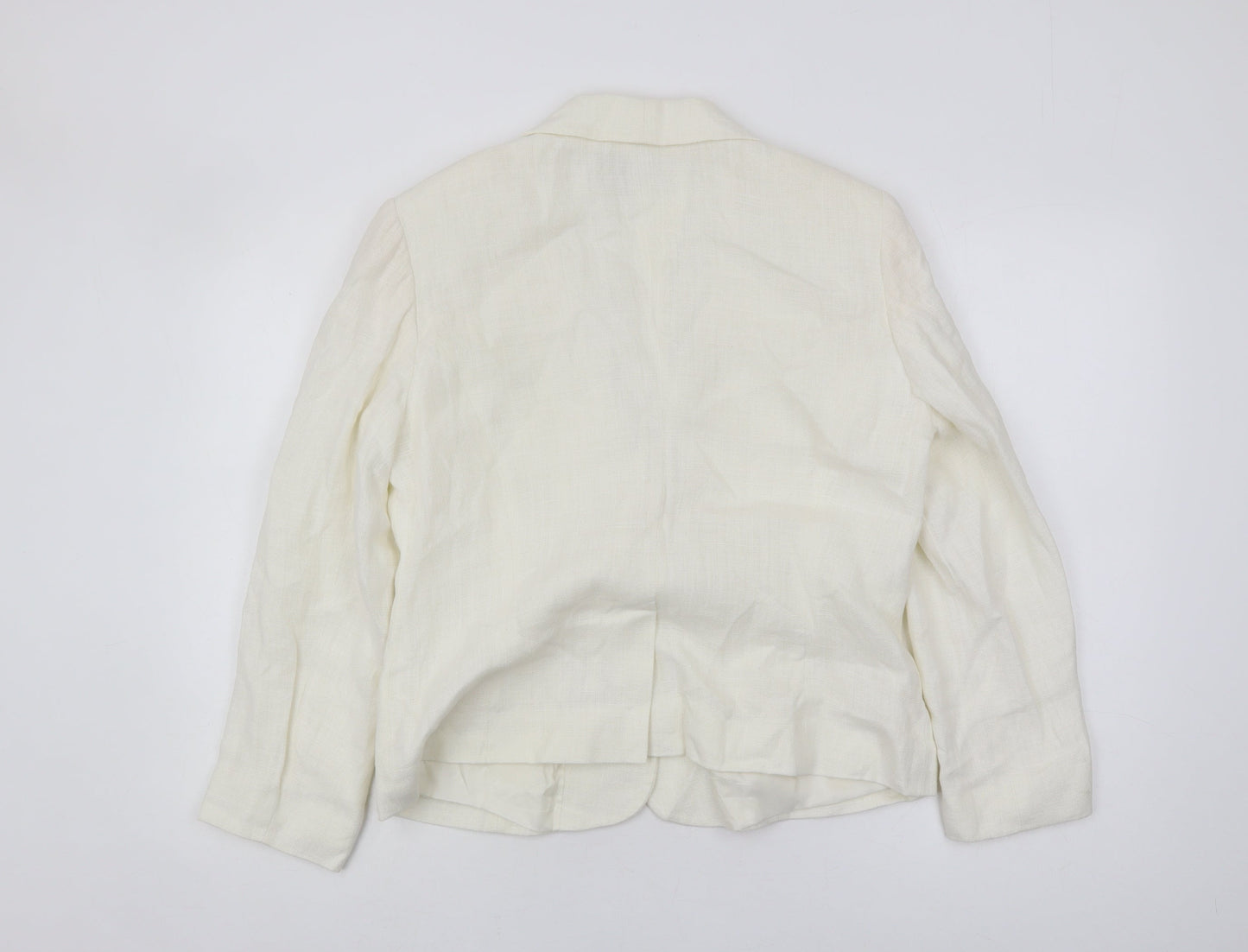 Minuet Women’s Ivory Linen Blazer Size 14