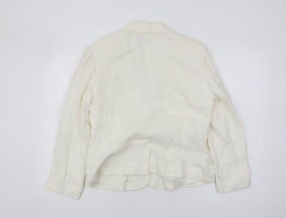 Minuet Women’s Ivory Linen Blazer Size 14