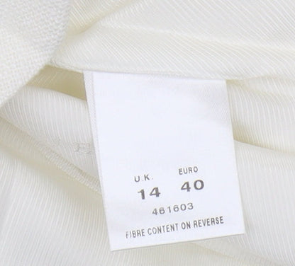 Minuet Women’s Ivory Linen Blazer Size 14
