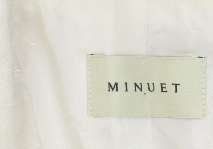 Minuet Women’s Ivory Linen Blazer Size 14