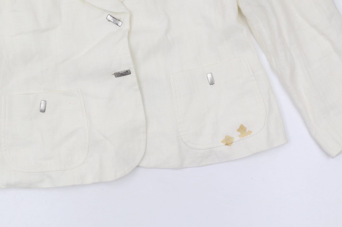 Minuet Women’s Ivory Linen Blazer Size 14