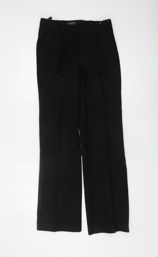 Womens UK Size 29 Jackpot   Black Trousers