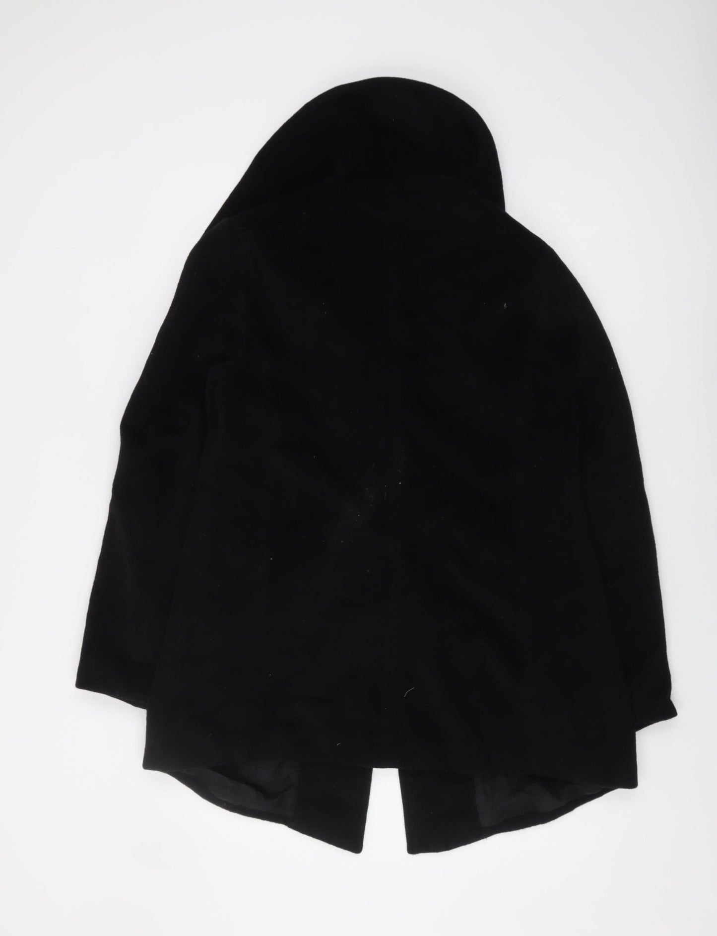 Jaschia Women's Black Wool Overcoat XL