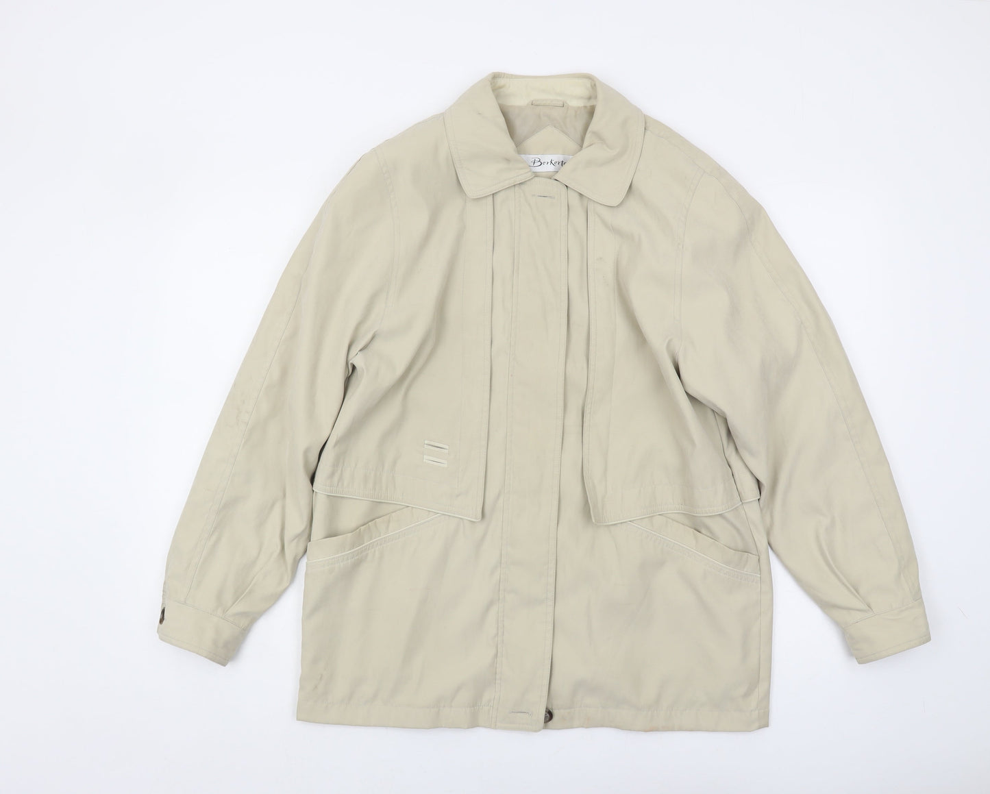 Bertekex Women's Beige Mid-Length Jacket 10-12