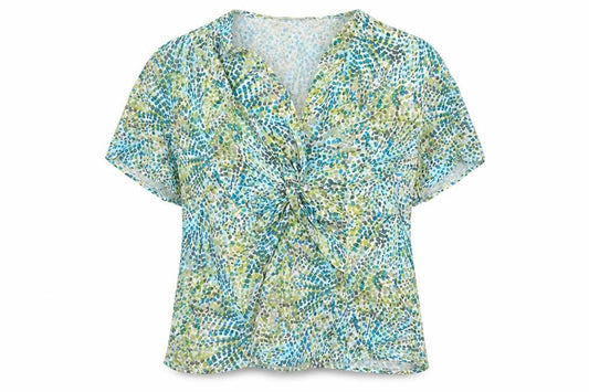 CC Women's Multicoloured XL Geometric Blouse