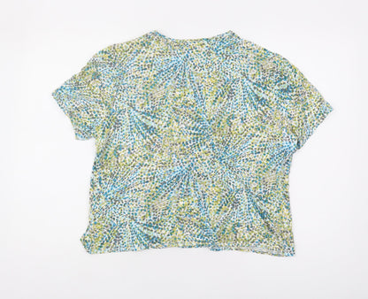 CC Women's Multicoloured XL Geometric Blouse