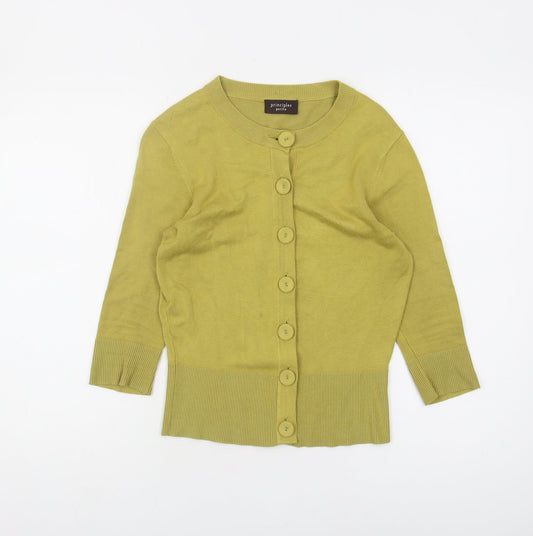 Womens UK Size 12 Principles Green Cardigan Jumper