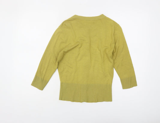 Womens UK Size 12 Principles Green Cardigan Jumper