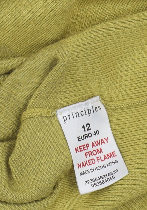 Womens UK Size 12 Principles Green Cardigan Jumper