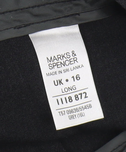 Womens UK Size 16 Marks and Spencer   Black Trousers
