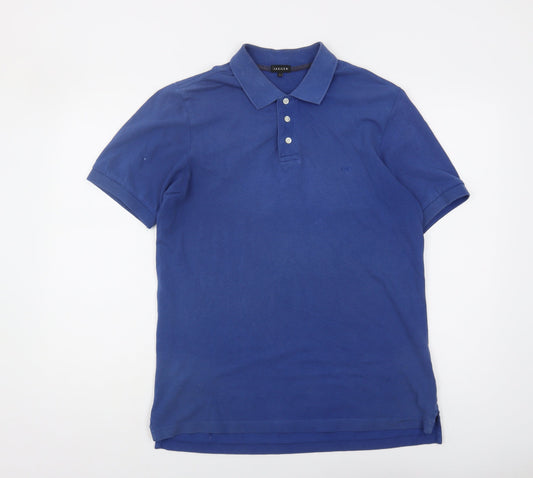 Jaeger Men's Blue Polo Shirt Size S