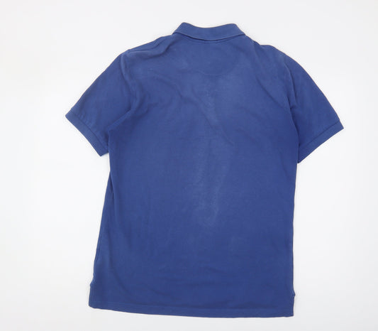 Jaeger Men's Blue Polo Shirt Size S