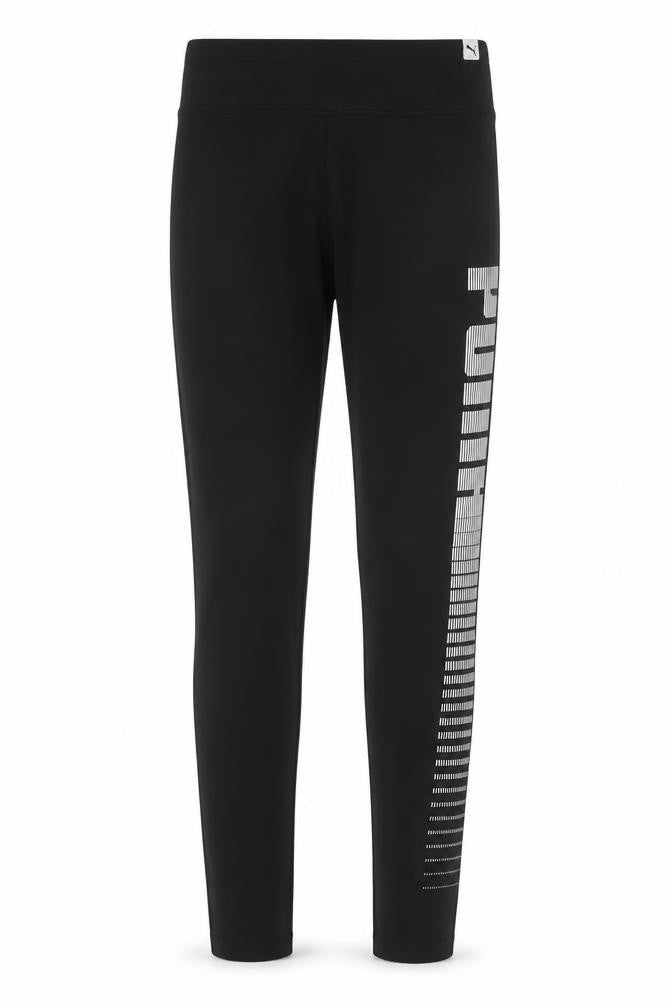 Womens UK Size 10 PUMA Athletic Fit Leggings Black Leggings