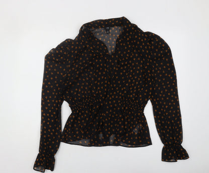 Womens UK Size 14 River Island Black  Blouse