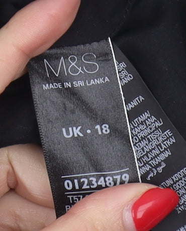 Marks and Spencer Women's Black Pencil Skirt Size 18