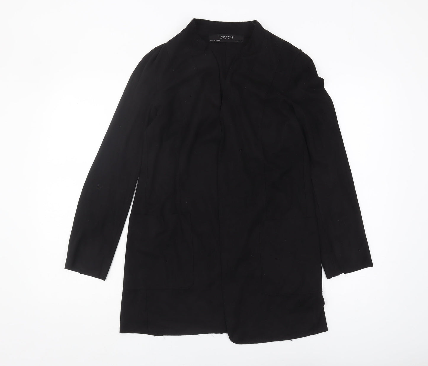 Womens UK Size M Zara Black Basic Jacket