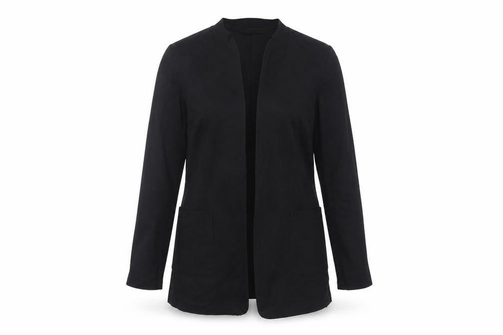 Womens UK Size M Zara Black Basic Jacket