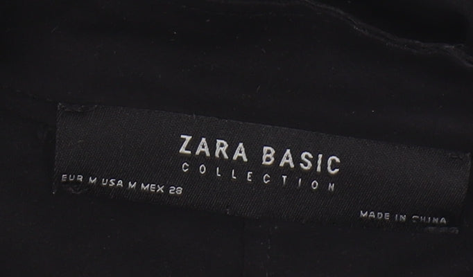 Womens UK Size M Zara Black Basic Jacket