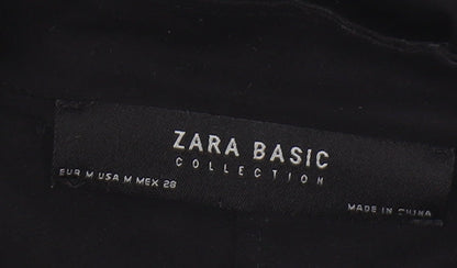 Womens UK Size M Zara Black Basic Jacket