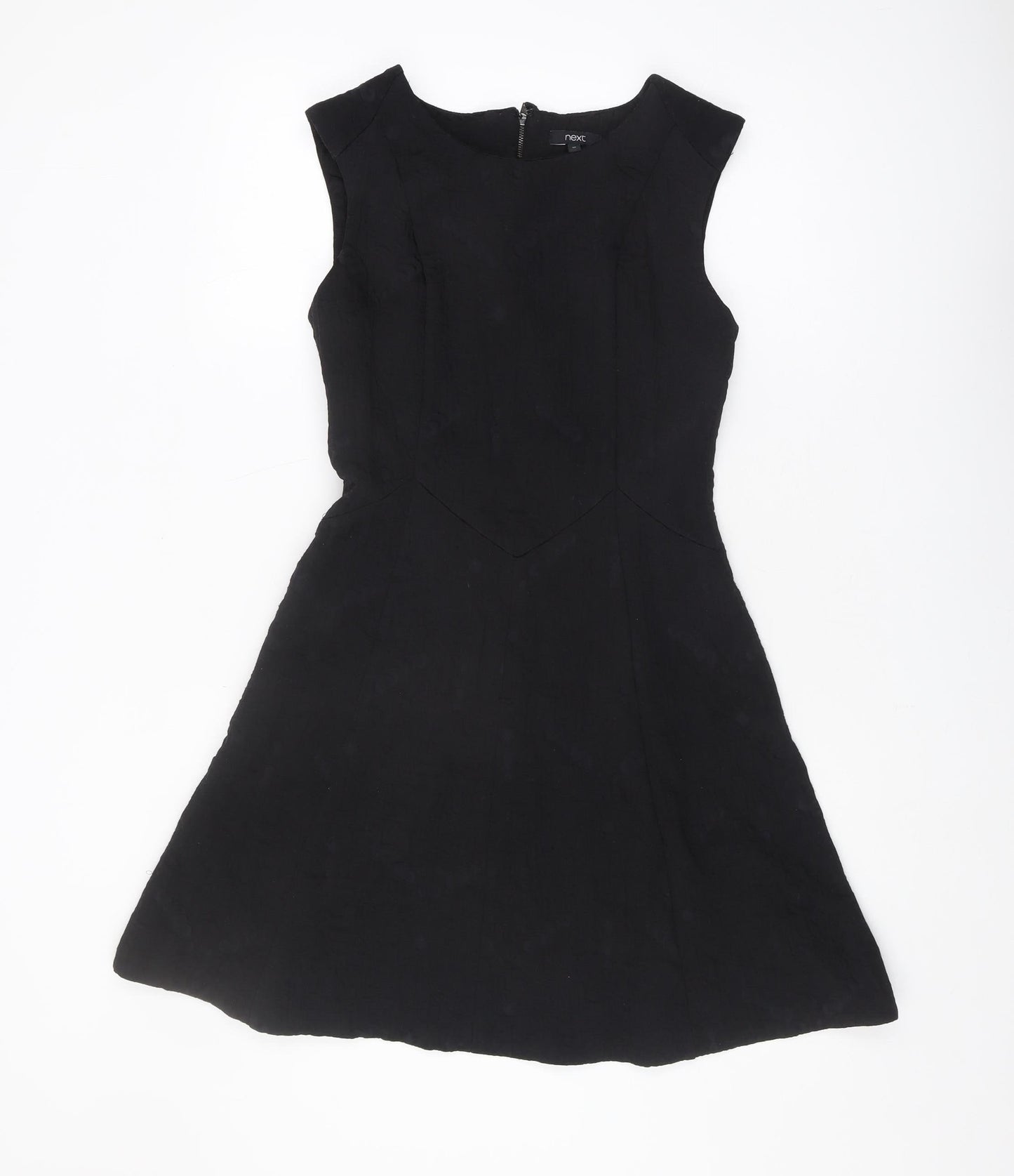 Next Women's Black A-Line Sleeveless Dress Size 10