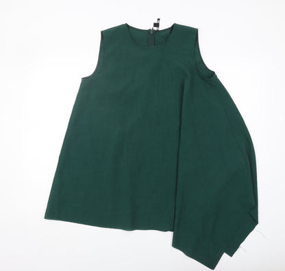 Womens UK Size 8 COS Green Basic Blouse