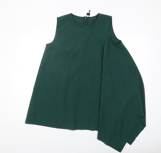 Womens UK Size 8 COS Green Basic Blouse