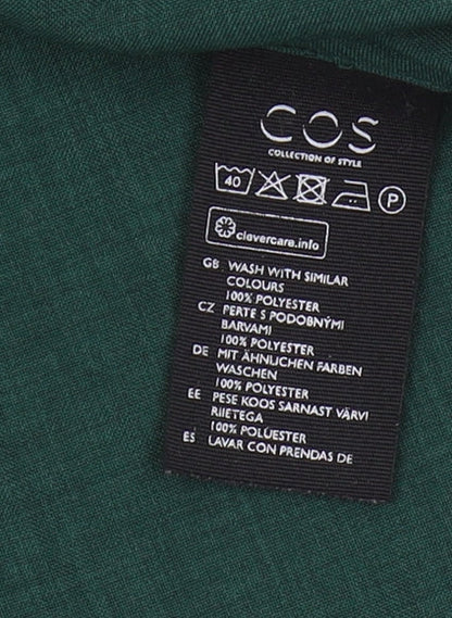 Womens UK Size 8 COS Green Basic Blouse