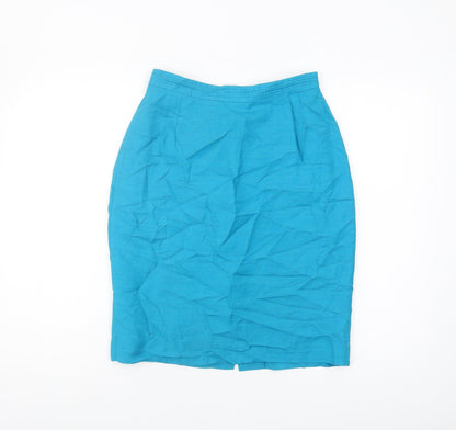 Richards Women's Blue Pencil Skirt, Size 12, Knee Length