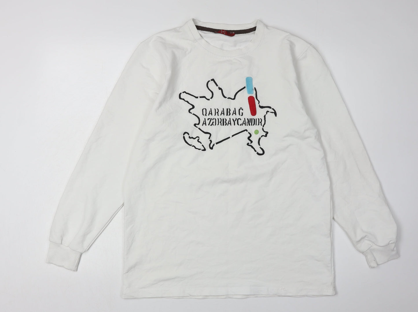 Levi's Men's White Graphic Long Sleeve T-Shirt M