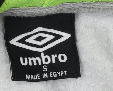 Umbro Men's Grey Hoodie, Size S, Logo Pullover