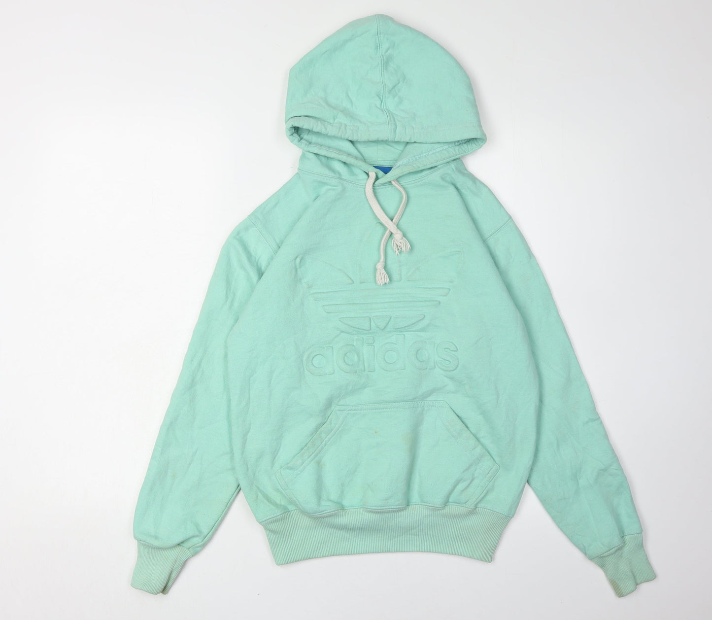 Adidas Unisex Green Pullover Hoodie, M, Casual Autumn Wear