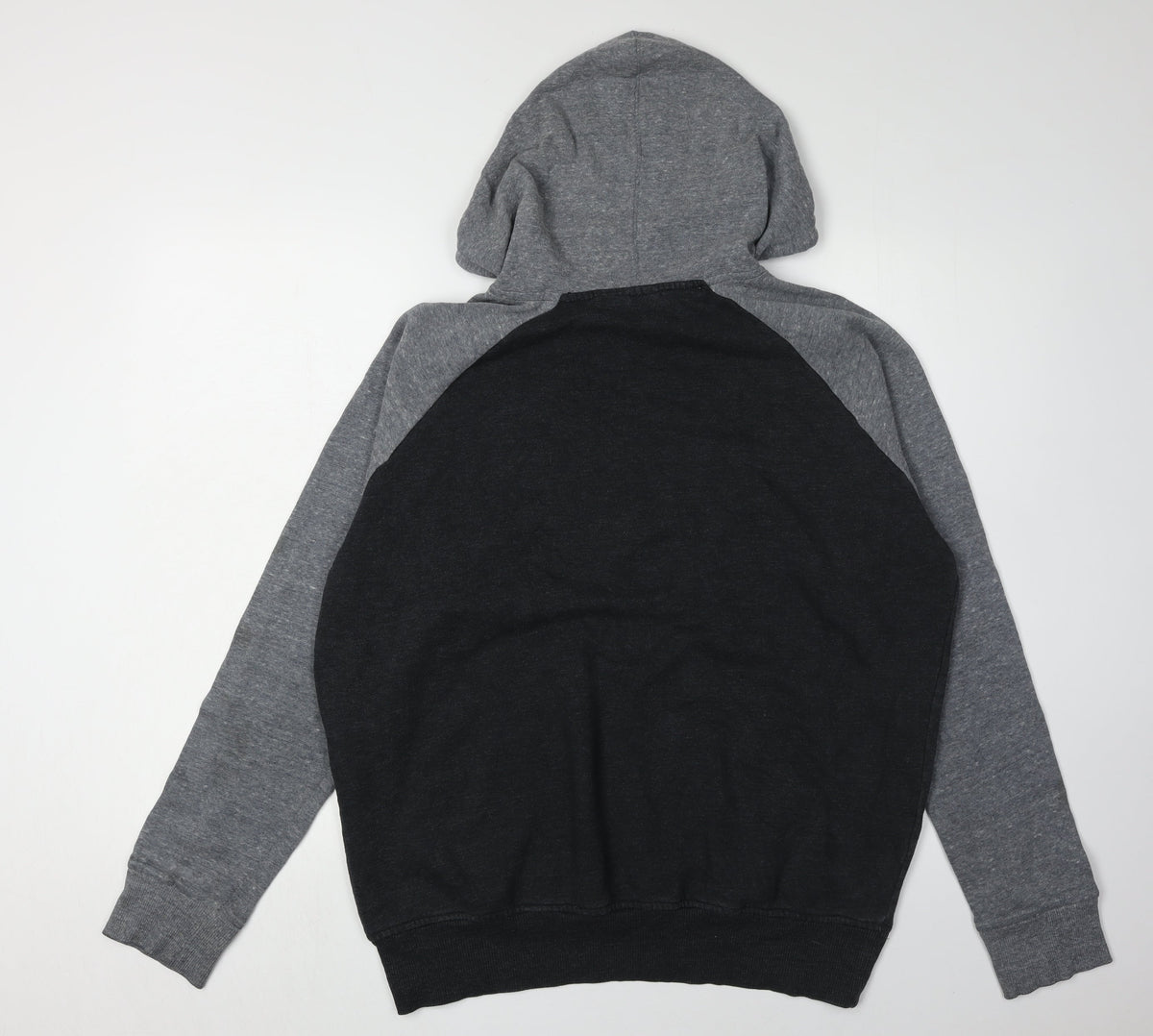 Back view of Disney unisex mickey mouse grey hoodie l pullover