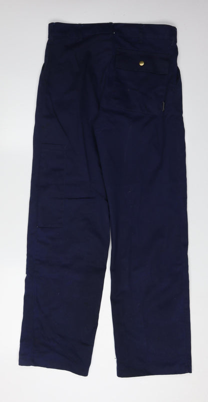 Trojan Blue Men's Cargo Trousers Size 30