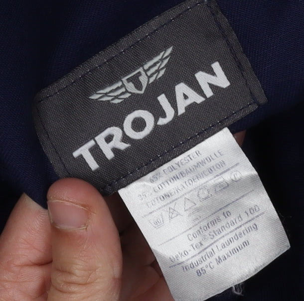 Trojan Blue Men's Cargo Trousers Size 30