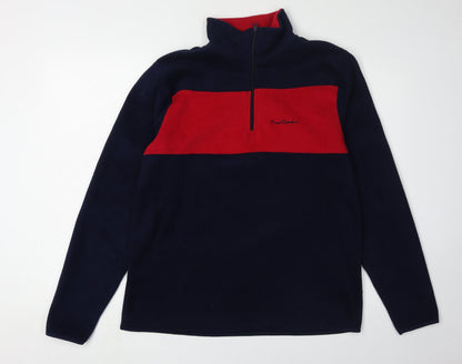 Mens UK Size M Pierre Cardin Multicoloured 1/2 Zip Sweatshirt