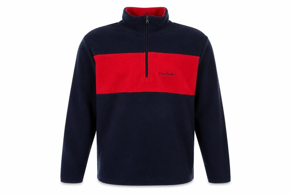 Mens UK Size M Pierre Cardin Multicoloured 1/2 Zip Sweatshirt