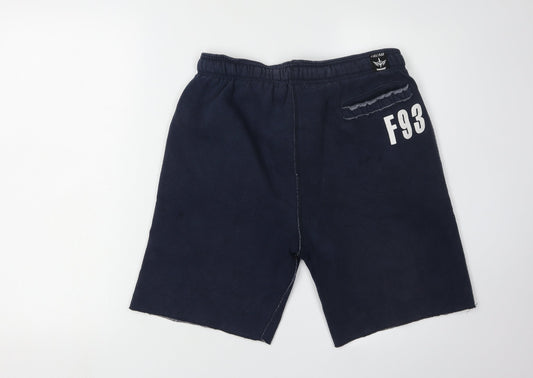 Firetrap Men's Blue Sweat Shorts M - Casual Comfort