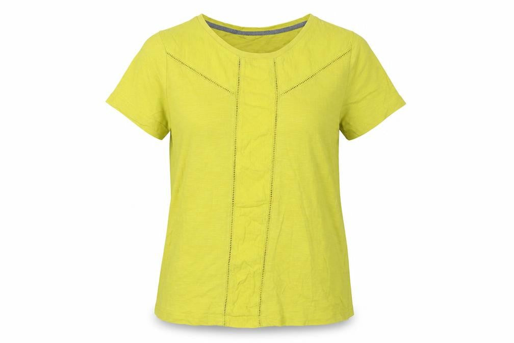 Womens UK Size 10 White Stuff Yellow Basic T-Shirt