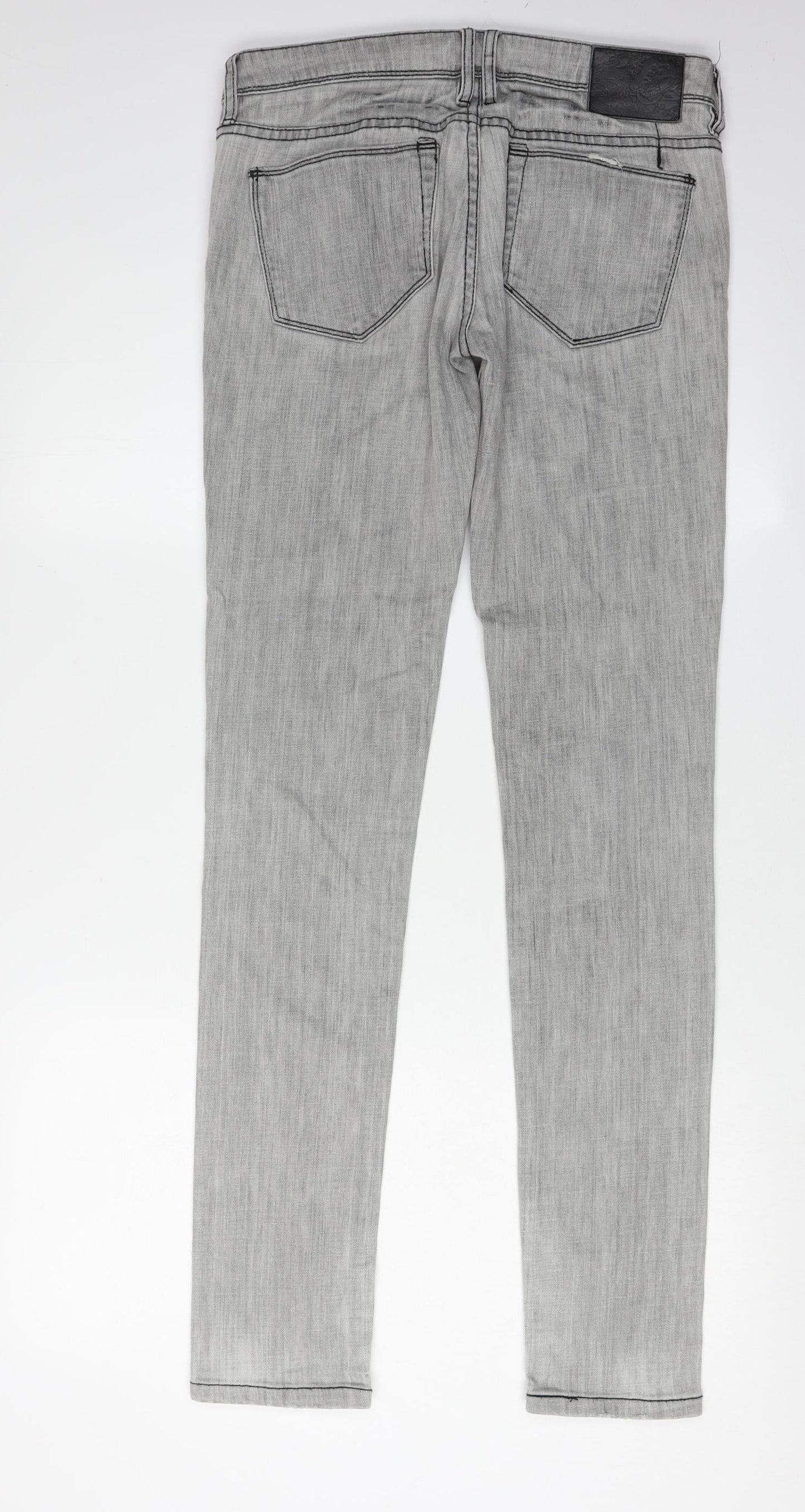 Quiksilver Grey Skinny Jeans, Size 26, Stretch Fit