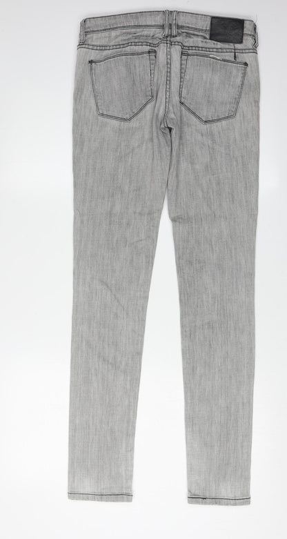Quiksilver Grey Skinny Jeans, Size 26, Stretch Fit