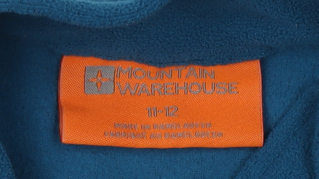 Mountain Warehouse Boys Blue Fleece Sweatshirt 11-12 Years