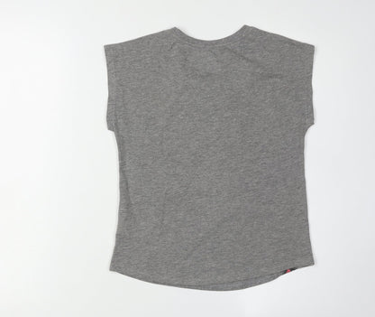 Disney Girls Grey Captain America Sleeveless T-Shirt 7-8 Years