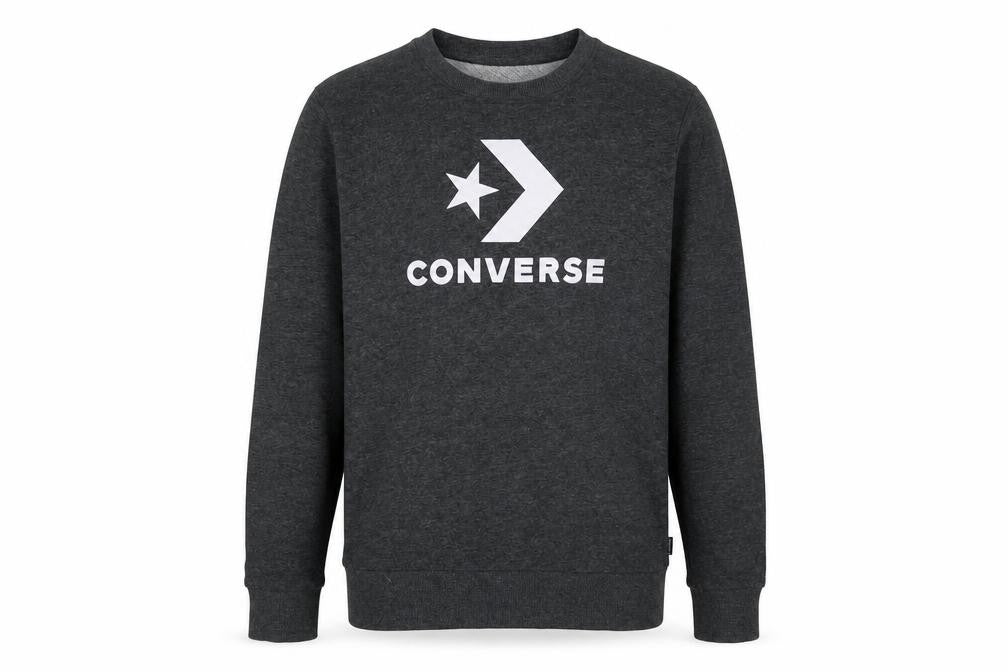 Front view of Converse boys’ xl grey pullover sweatshirt
