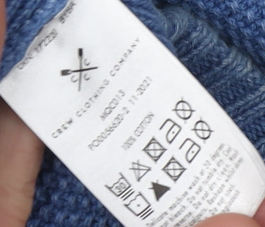 Crew Clothing Company Men's Blue V-Neck Pullover 2XL