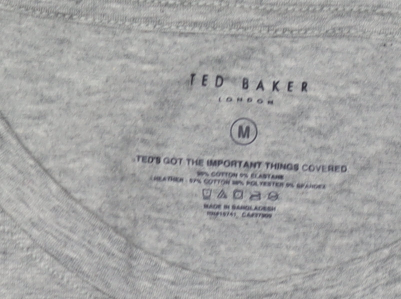 Ted Baker Men's Grey Crew Neck T-Shirt Size M