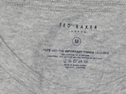 Ted Baker Men's Grey Crew Neck T-Shirt Size M
