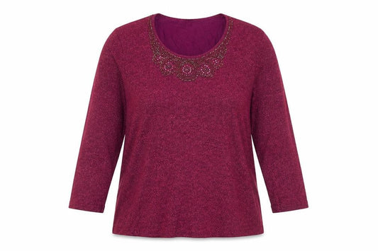 Womens UK Size 14 Eastex Purple Pullover Jumper
