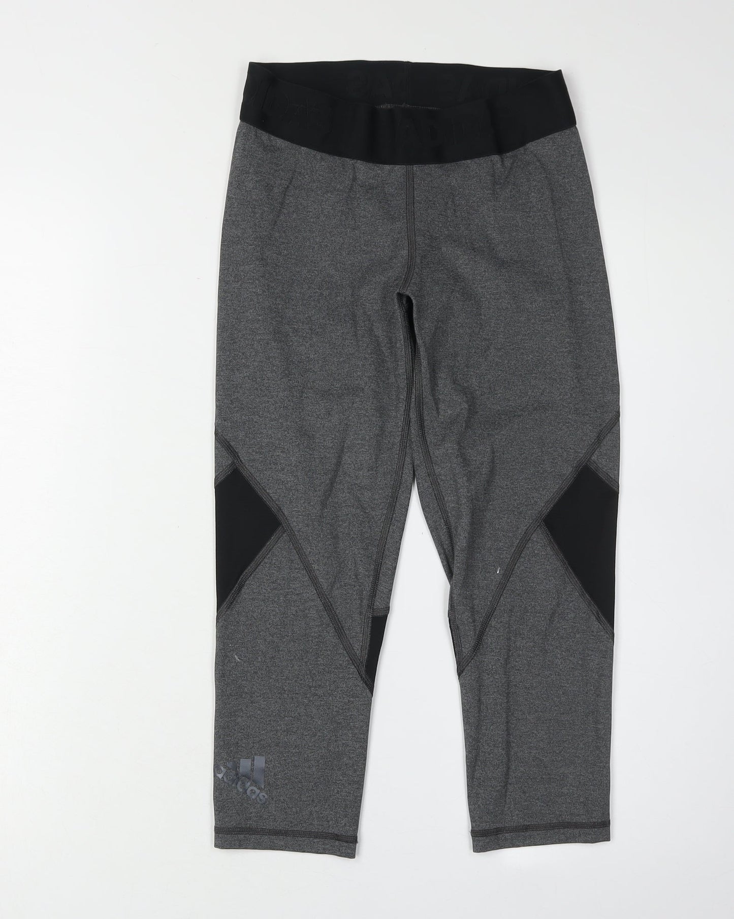 Adidas Women's Grey Cropped Leggings S - Athleisure Style