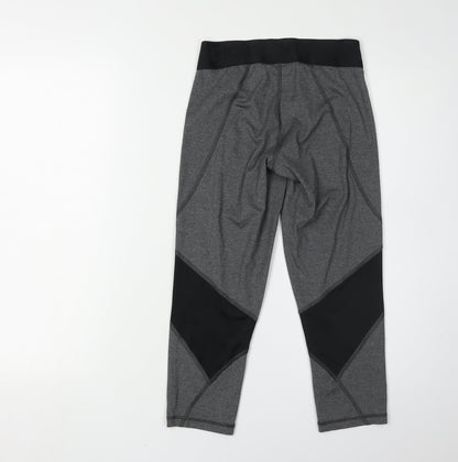 Adidas Women's Grey Cropped Leggings S - Athleisure Style