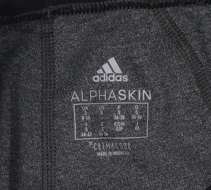 Adidas Women's Grey Cropped Leggings S - Athleisure Style